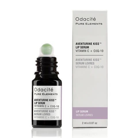 Odacite Aventurine Kiss Lip Serum, $44