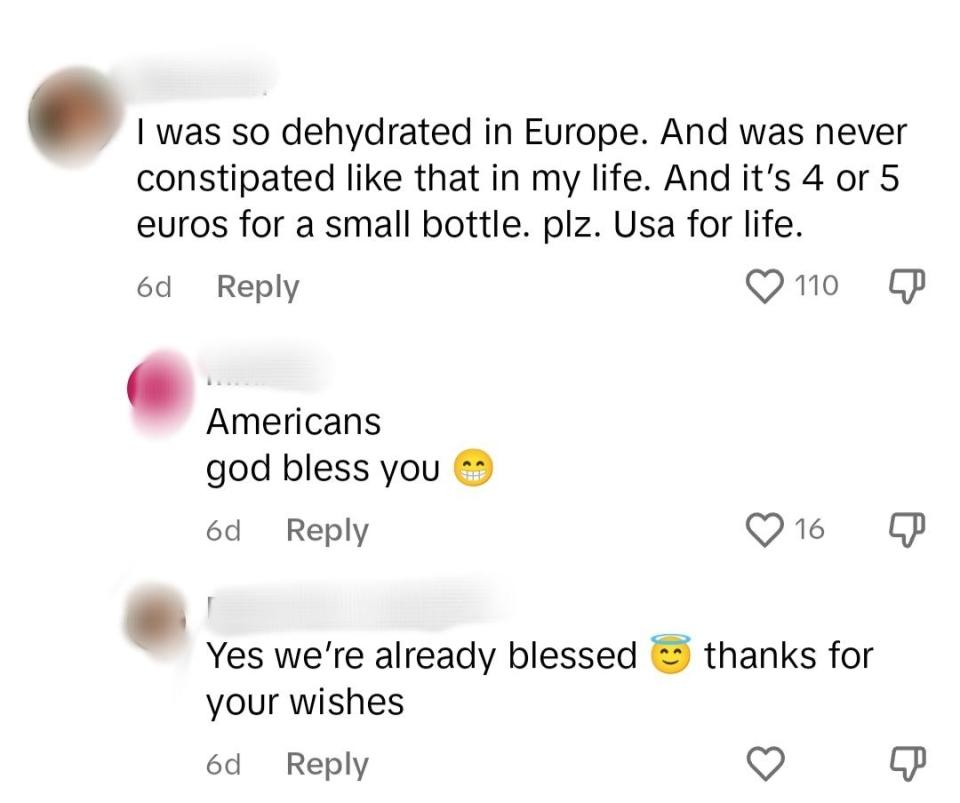"Americans god bless you"
