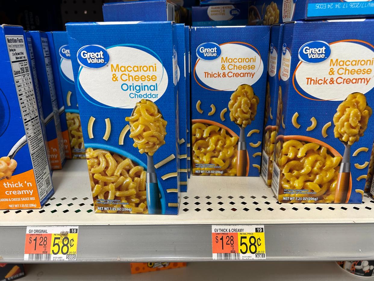 boxes of mac and cheese at walmart