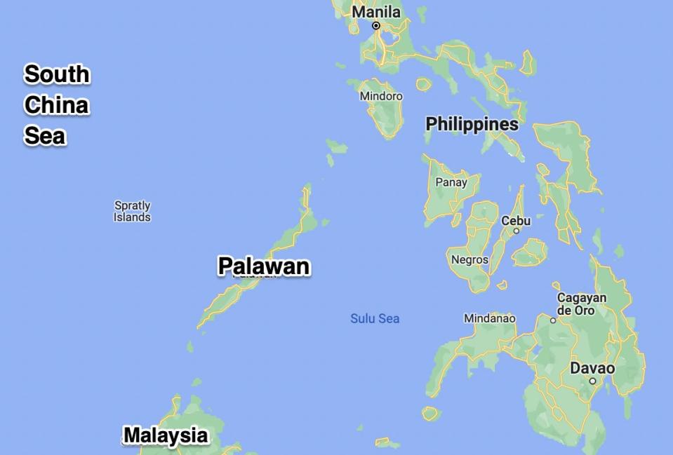 Palawan Philippines map