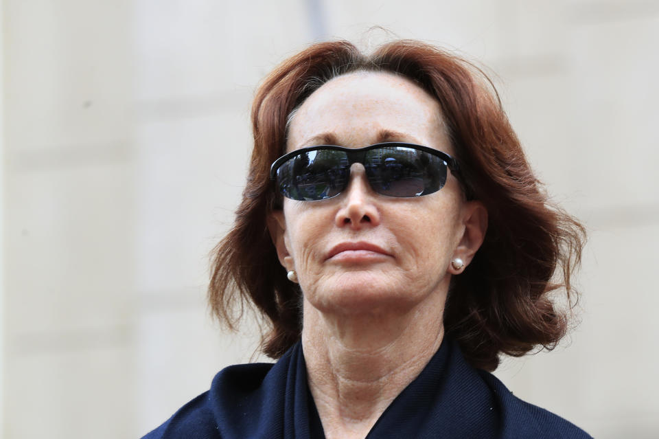 <p>Kathleen Manafort, leaves the Alexandria Federal Courthouse in Alexandria, Va., Thursday, Aug. 2, 2018, at the conclusion of her husband, President Donald Trump’s former campaign chairman Paul Manafort’s tax evasion and bank fraud trial. (Photo: Manuel Balce Ceneta) </p>