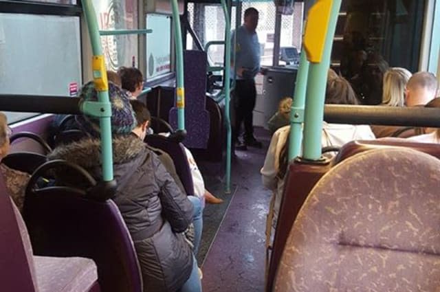 The incident on the bus