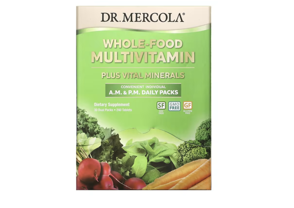 Dr. Mercola, Whole-Food Multivitamin A.M. & P.M. Daily Packs. (PHOTO: iHerb)