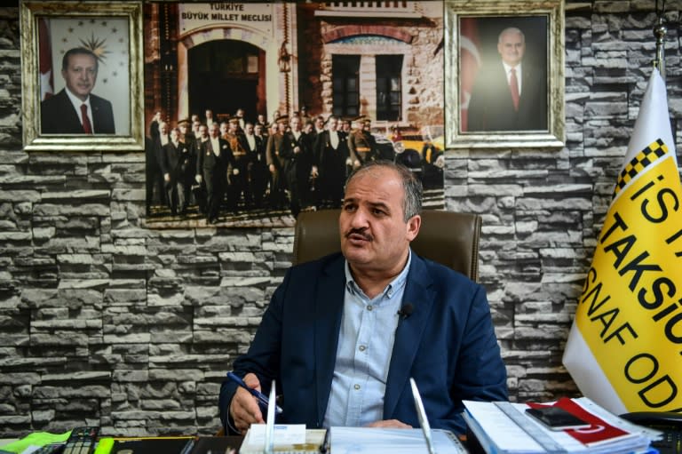 Eyup Aksu, head of the main taxi drivers' association in Istanbul, has accused Uber of trying to discredit their service