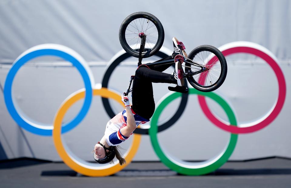 Charlotte Worthington won the first BMX freestyle event at the Games (Mike Egerton/PA) (PA Wire)
