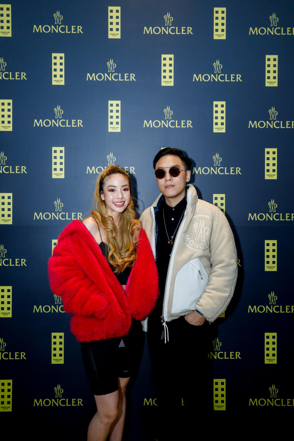 Amanda Chaang, Jon Chua at Moncler Launch. (PHOTO: Moncler)