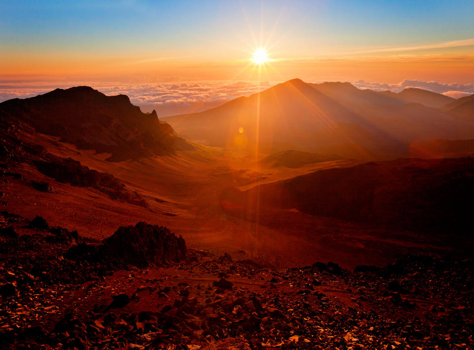 Sunrise at Haleakala National Park,  Maui, Hawaii