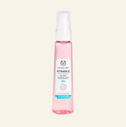 Vitamin E Skin Cooling Gel Mist. Image via The Body Shop.