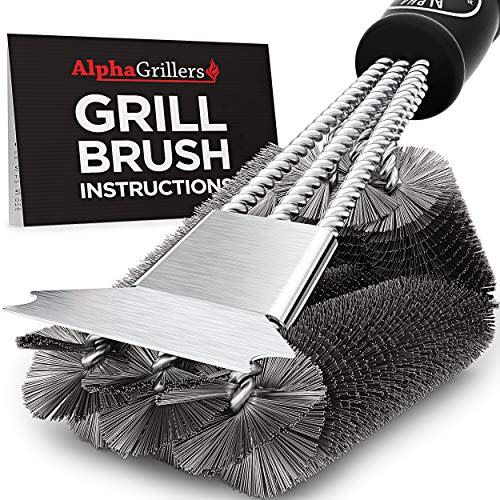 1) Alpha Grillers Grill Brush And Scraper