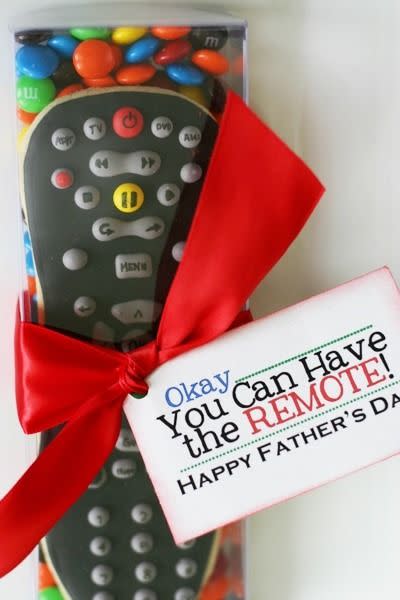 diy fathers day gifts remote control cookies