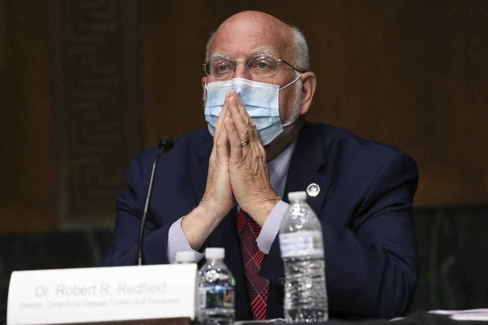 CDC Director Robert Redfield on Capitol Hill in July. (Photo: ASSOCIATED PRESS)