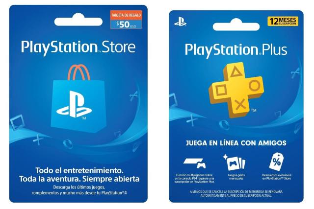 Tarjetas Playstation