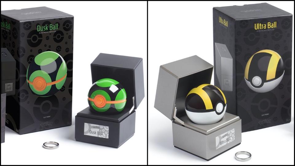 Dusk Ball and Ultra Ball Poke Ball replicas from Pokemon
