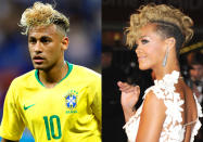 <p>Neymar’s hair and Rihanna’s hair </p>