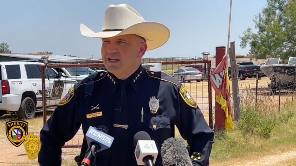 Sheriff Javier Salazar says "it's just too early to tell if the person was killed here." - Bexar County Sheriff's Office