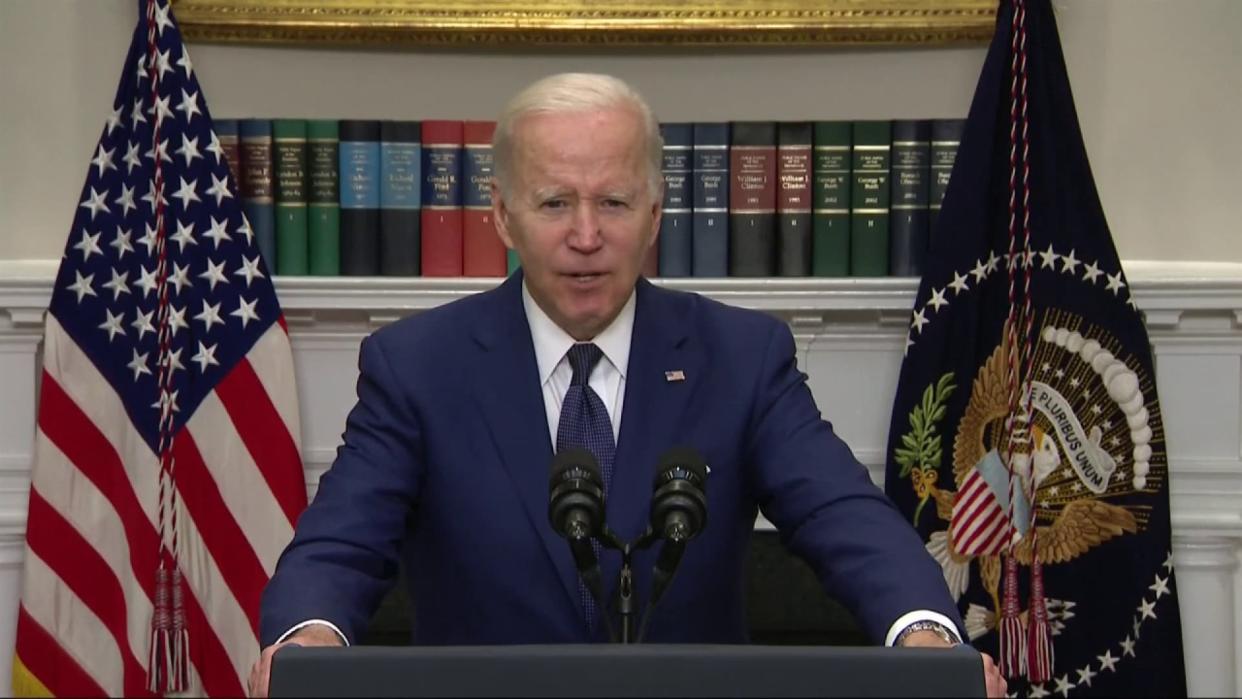 Joe Biden, le 24 mai 2022, à Washington - Capture d'écran AP