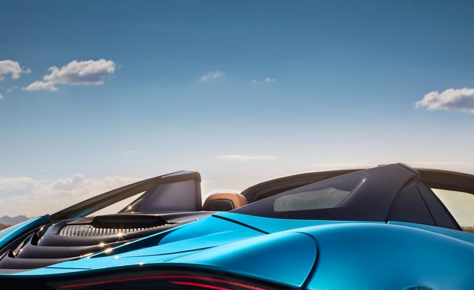 <p>And of course, the Spider's doors, as with all other recent McLarens, open like butterfly wings.</p>