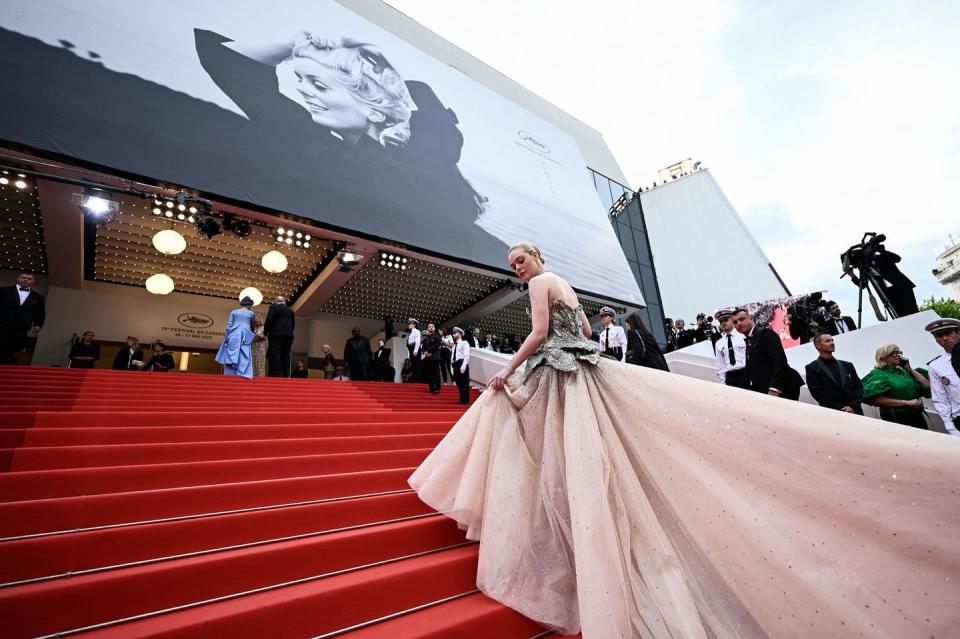 elle fanning at the cannes film festival