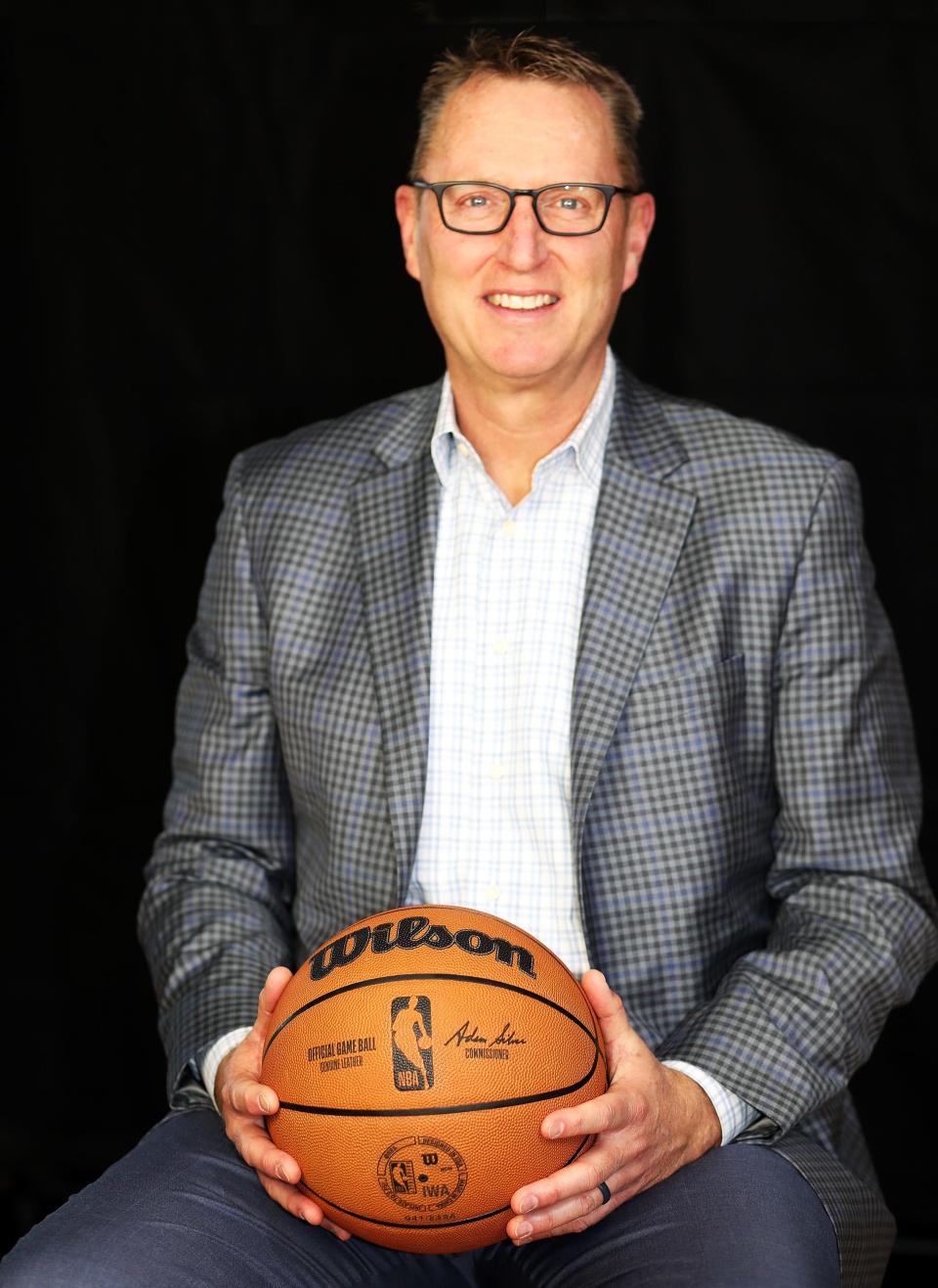 Iowa Wolves president Drew Van Meeteren sits for a portrait during the team's media day Nov. 1 in Des Moines.