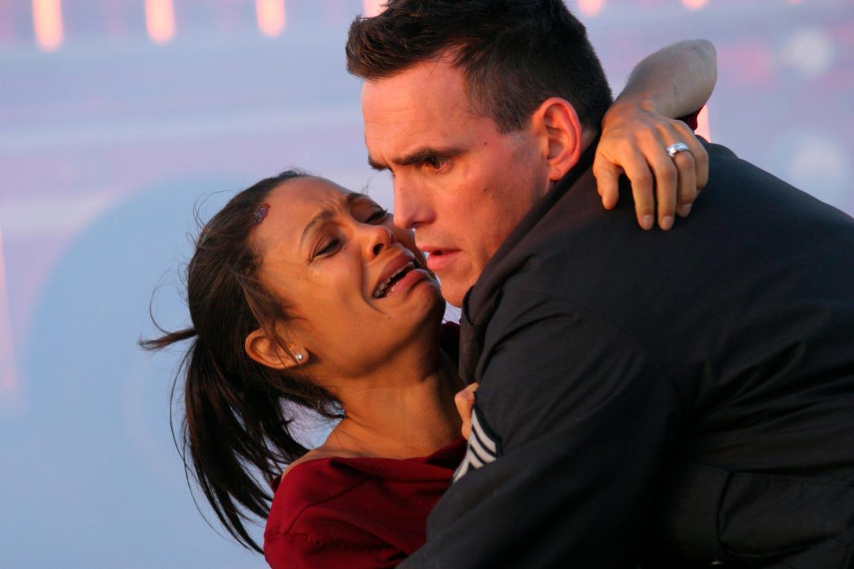 Thandie Newton and Matt Dillon cross paths for a second time in an emotional scene from "Crash."