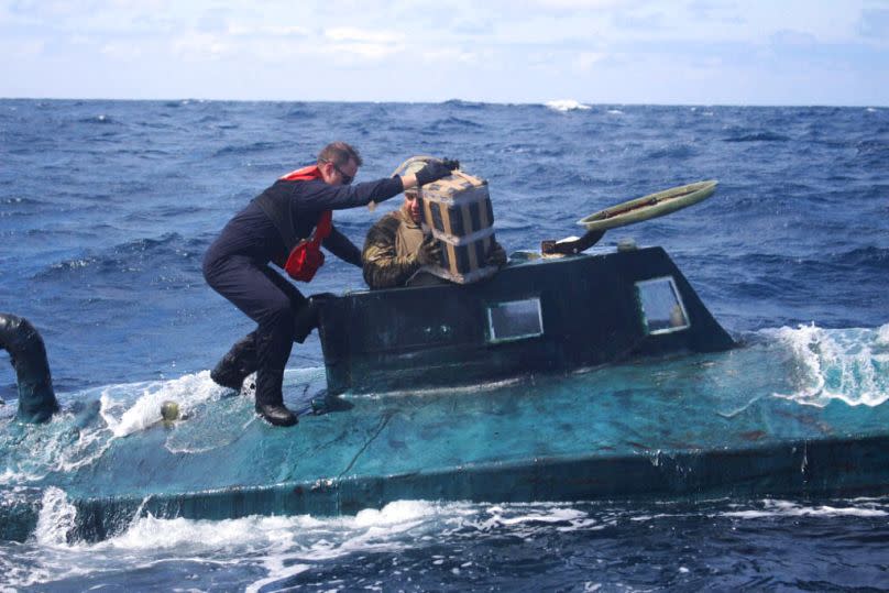 Un semi-submersible dans les eaux internationales américaines en 2019