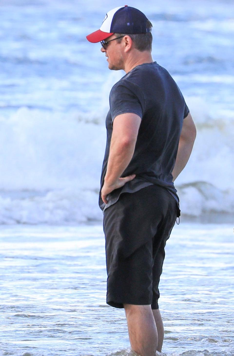 Matt Damon's family beach day in Byron Bay