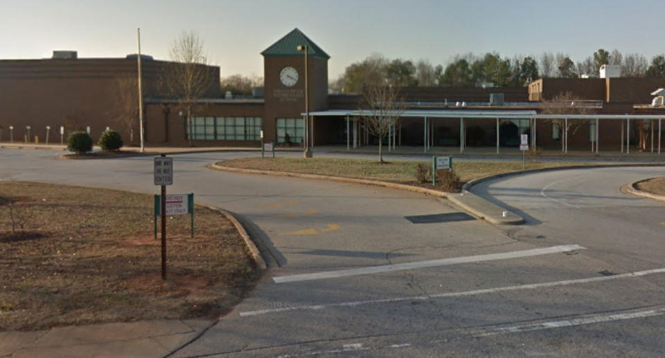 Pictured is Greenbrier Elementary School in South Carolina where Jamie Rathburn's son attends.