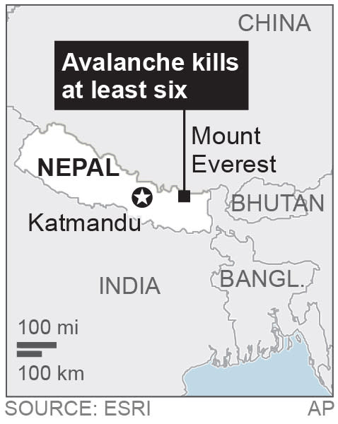 Map locates Mount Everest; 1c x 2 inches; 46.5 mm x 50 mm;