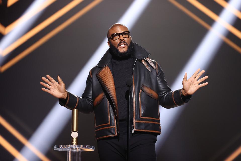 Tyler Perry during the 2020 E! People's Choice Awards in Santa Monica, November 15, 2020.