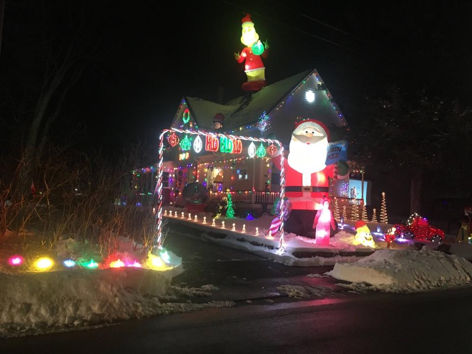 The Bear family, of Cherry Street in Hudson, won a $50 third-place prize in the Hudson Business Improvement District's first holiday decorating contest last year.