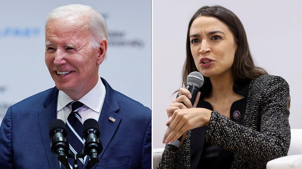 Biden and AOC