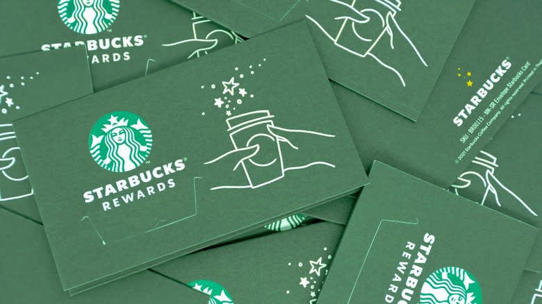 Starbucks rewards cards