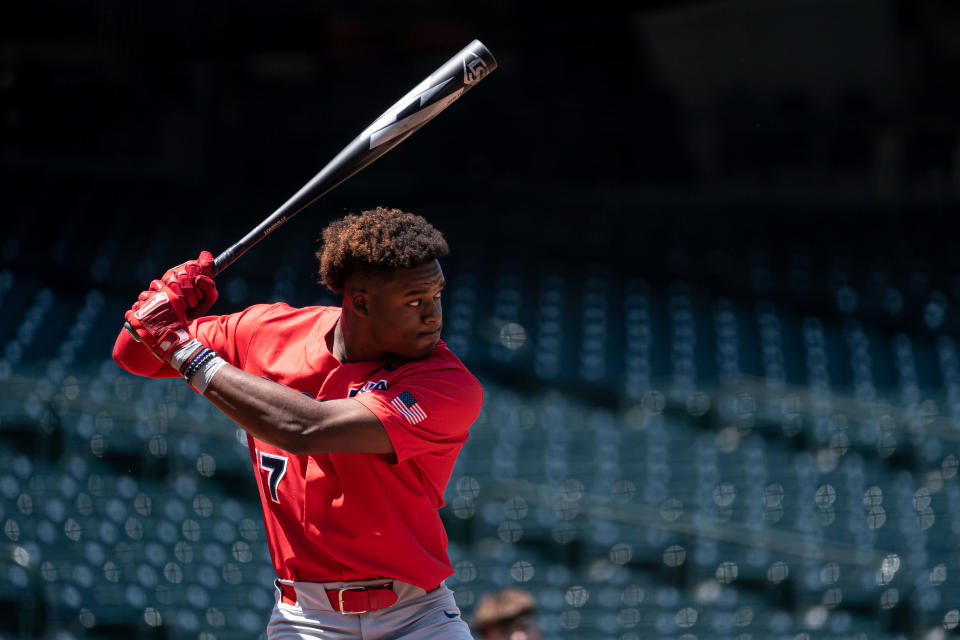 國民在選秀會挑走Elijah Green。(Photo by Matt Dirksen/Colorado Rockies/Getty Images)