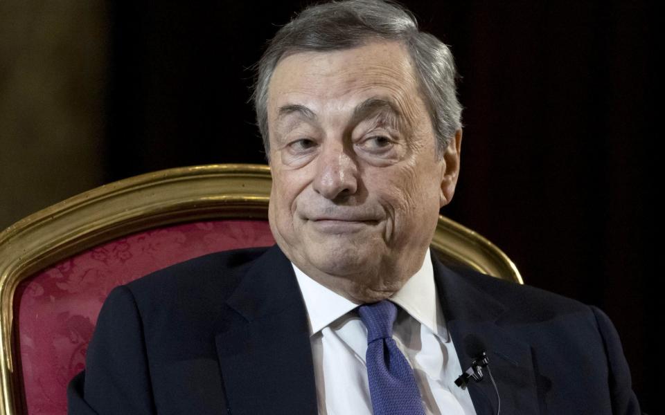 Italy's former prime minister Mario Draghi pictured last year