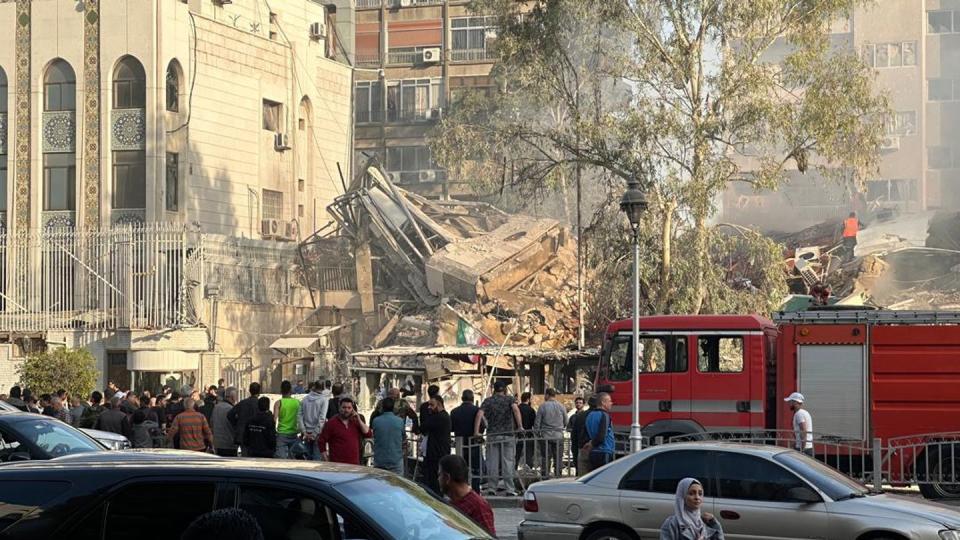 Explosion in Damaskus. (Bild: Hummam Sheikh Ali/XinHua/dpa)