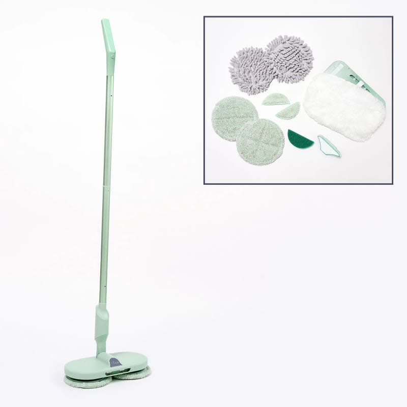 Hover Scrubber Omni Cordless Dual-Head Mop and Accessories