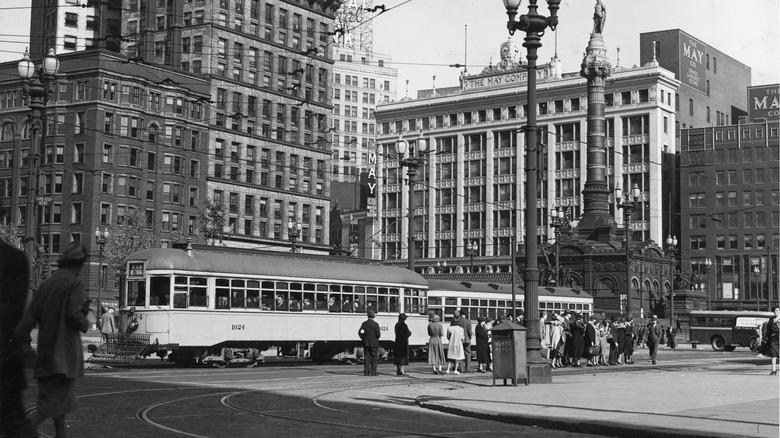 Downtown Cleveland in the 1930s