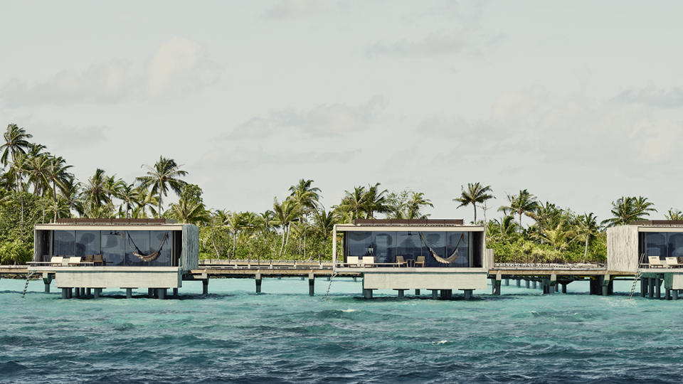 Overwater villas at Patina Maldives  