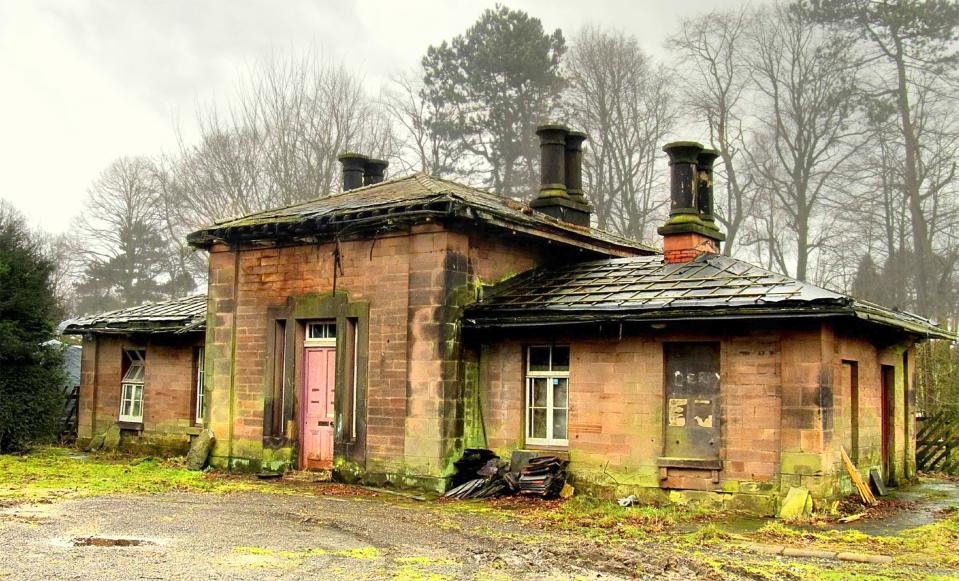 Wingfield Station, Derbyshire: The small, Grade II-listed railway building has fallen into disrepair under private ownership after closing in the 1960s (Steven Lee/The Victorian Society)