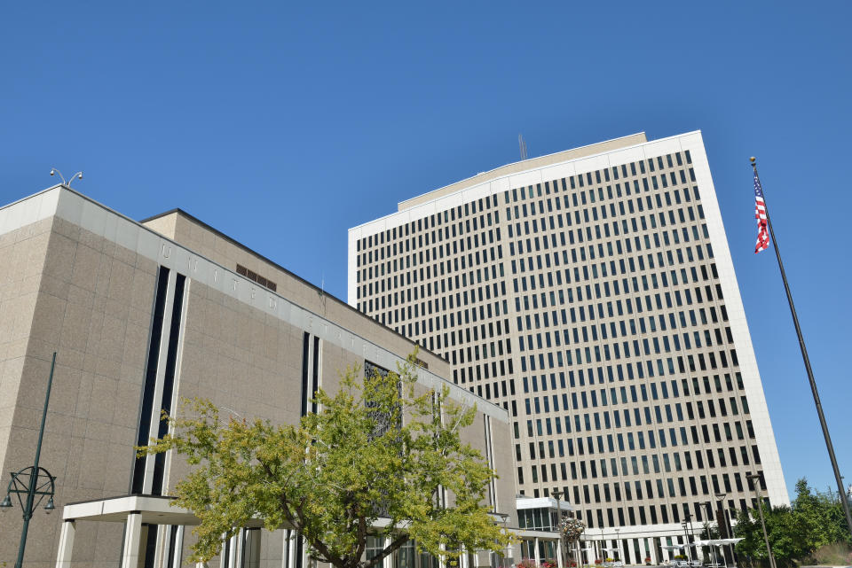 United States Bankruptcy Court on 19th Street in downtown Denver, Colorado, USA