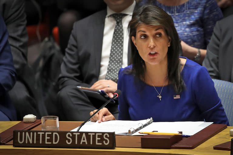 Nikki Haley, embajadora de los Estados Unidos en la ONU