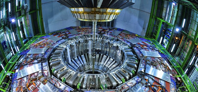 Image of the LHC experiment at Cern.