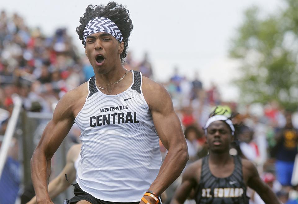 1. Westerville Central's Justin Braun had a state track performance for the ages. He won Division I state titles in the 100, 200 and 400, becoming the first big-school boys athlete to win the sprinting triple crown since Dayton Dunbar’s Chris Nelloms in 1988.