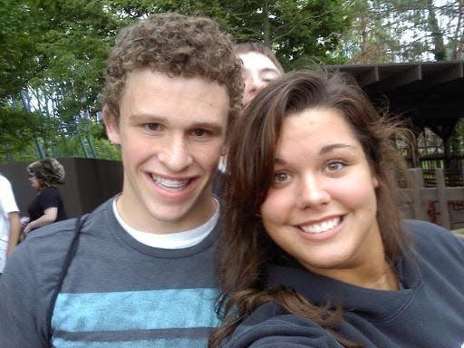 Macey and me after riding The Beast on May 14, 2011.