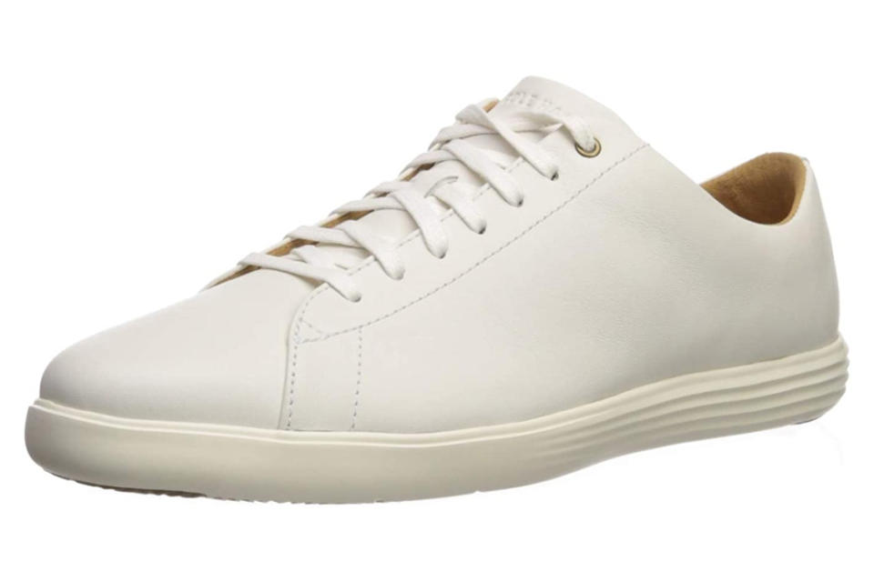 cole haan, sneakers, white, leather