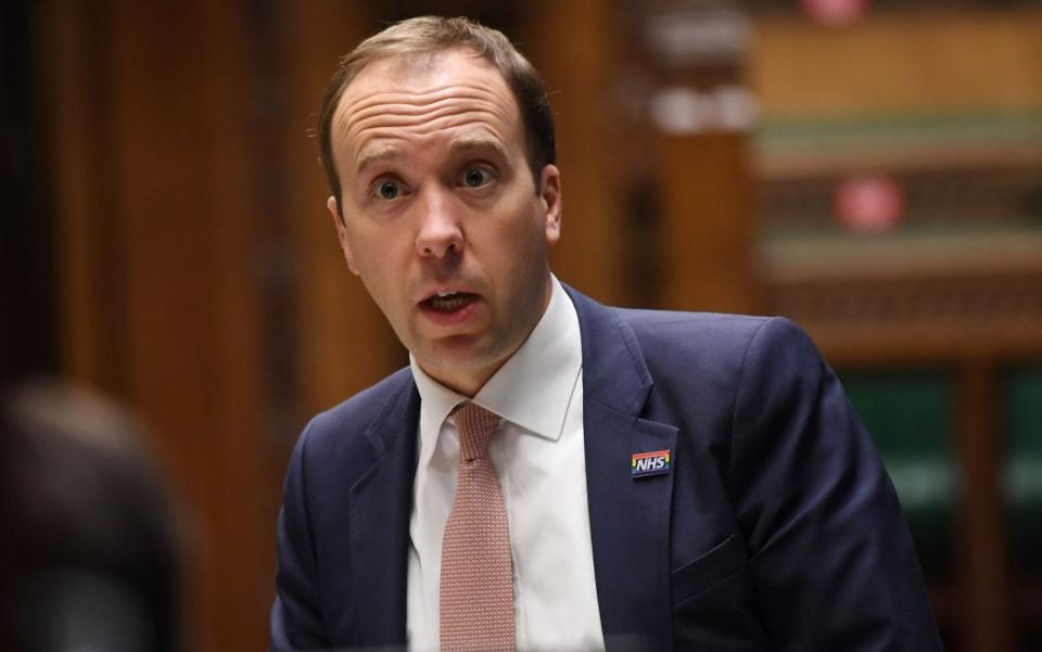Insiders say Matt Hancock, the Health Secretary, is 'horrified' by suggestions he could be the leaker - Jessica Taylor/Shutterstock