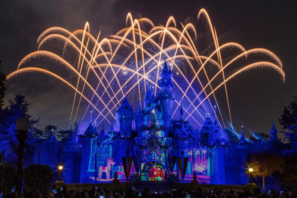 The “Believe...In Holiday Magic” fireworks spectacular returns to Disneyland Park this year.