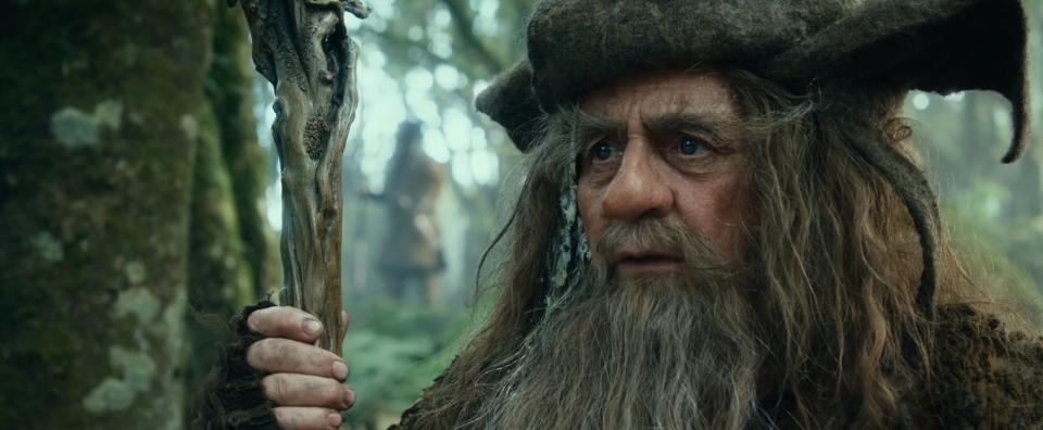 Sylvester McCoy as Radagast The Brown in The Hobbit (New Line/Warner Bros)