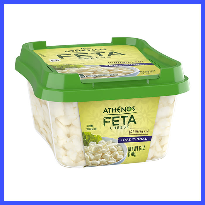 Bring green veggies to life with a dash of savory feta on top. (Photo: Walmart)