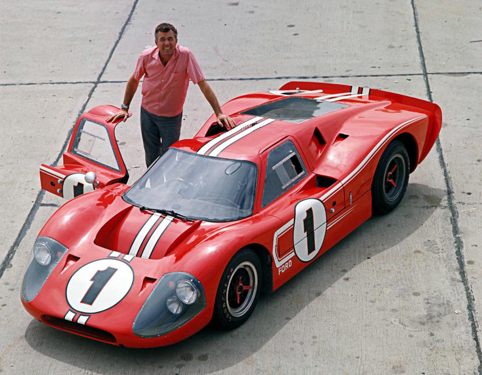 Built with the goal of beating Ferrari at Le Mans, the Ford GT40 performed poorly until Carroll Shelby headed the racing program. Following his direction and with the Mk II GT40, Ford enjoyed a four-year winning streak from 1966 to 1969, including a 1-2-3 finish in the 24 Hours of Le Mans.